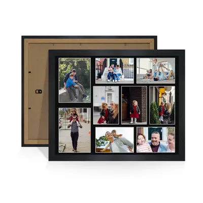 White Colour Multi Aperture Photo Frame 7X5 (x2) and 6X4 (x7) Pictures – Collage Wall Frame For Loved Ones Photos – 20x16 Frame Size