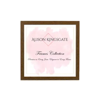 Modern Photo Frame Dark Oak 15x15 | Simple & Elegant Display Style