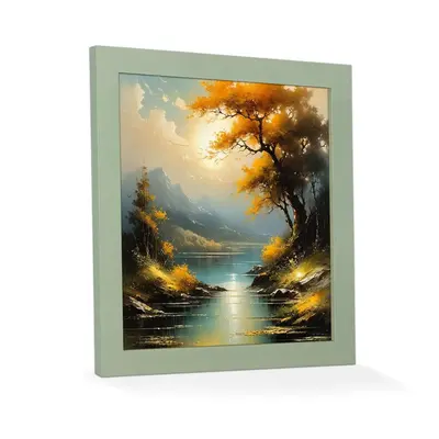 Modern Photo Frame Green 25x25 | Simple & Elegant Display Style