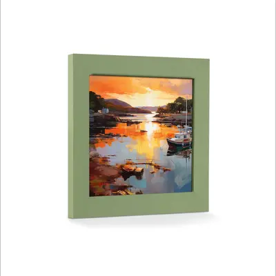 Modern Picture Frame 30x30cm Green for Home & Office Decor