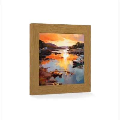 Modern Photo Frame Oak 30x30cm | Simple & Elegant Display Style