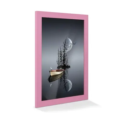 Modern Photo Frame Pastel Pink 26x18 | Simple & Elegant Display Style