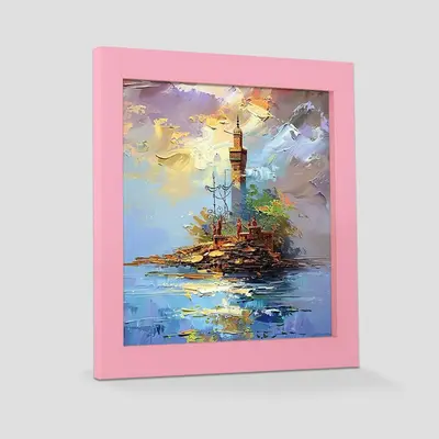 Modern Pastel Pink 30x30 Picture Frame | Contemporary Home Decor