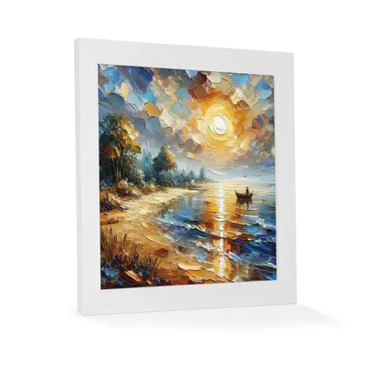 Modern White 30x30 Picture Frame | Contemporary Home Decor