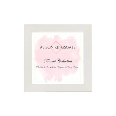 Modern White Rustic 30x30cm Picture Frame | Contemporary Home Decor