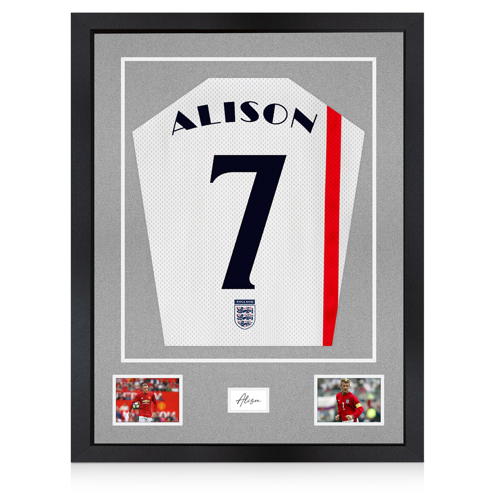77.5x58.5cm Black Football Shirt Frame - With Silver Mount & Perspex Front - Fits Football, Rugby, Cricket & Marathon Jerseys