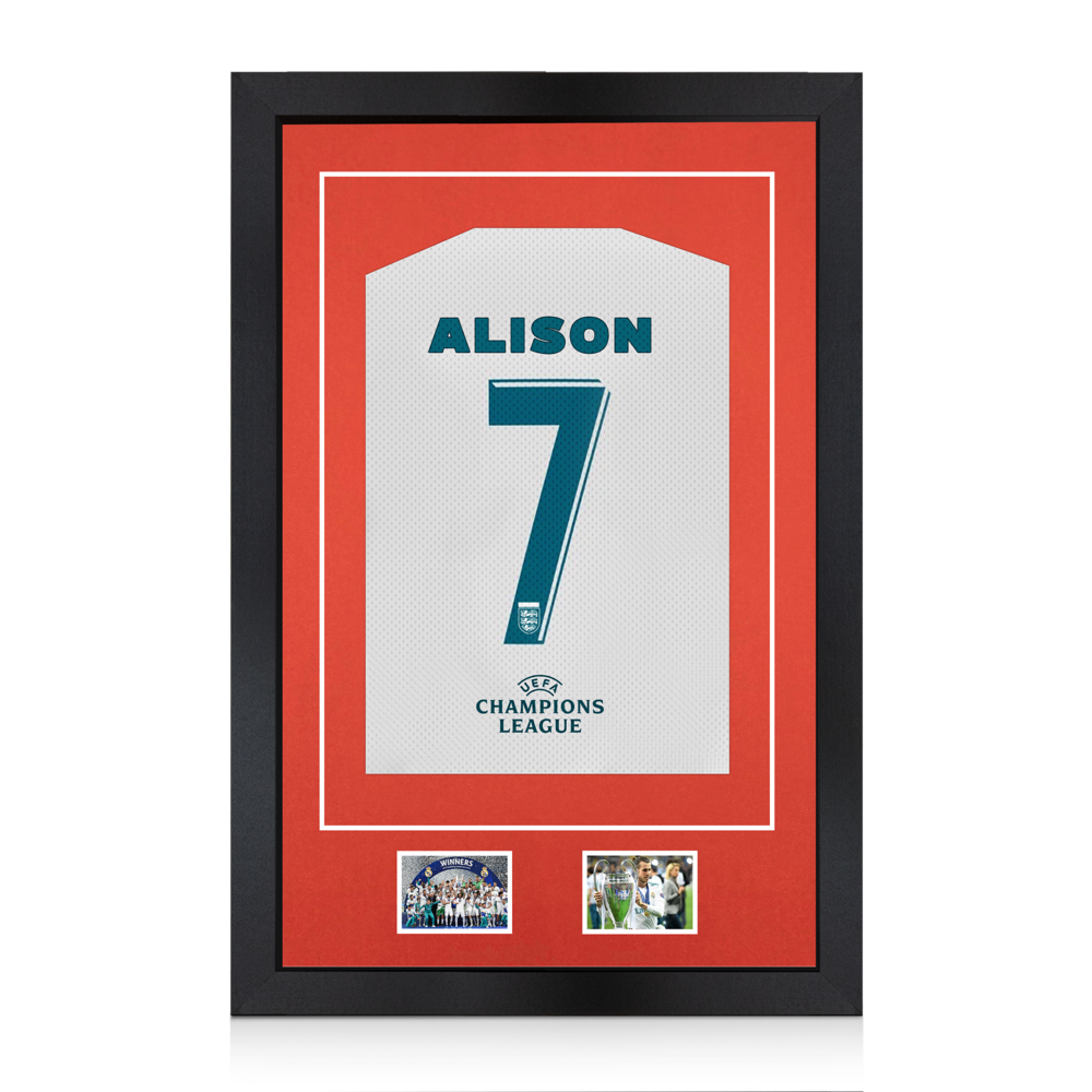 90x60cm Black Football Shirt Frame - With Poppy Red Mount & Perspex Front - Fits Football, Rugby, Cricket & Marathon Jerseys
