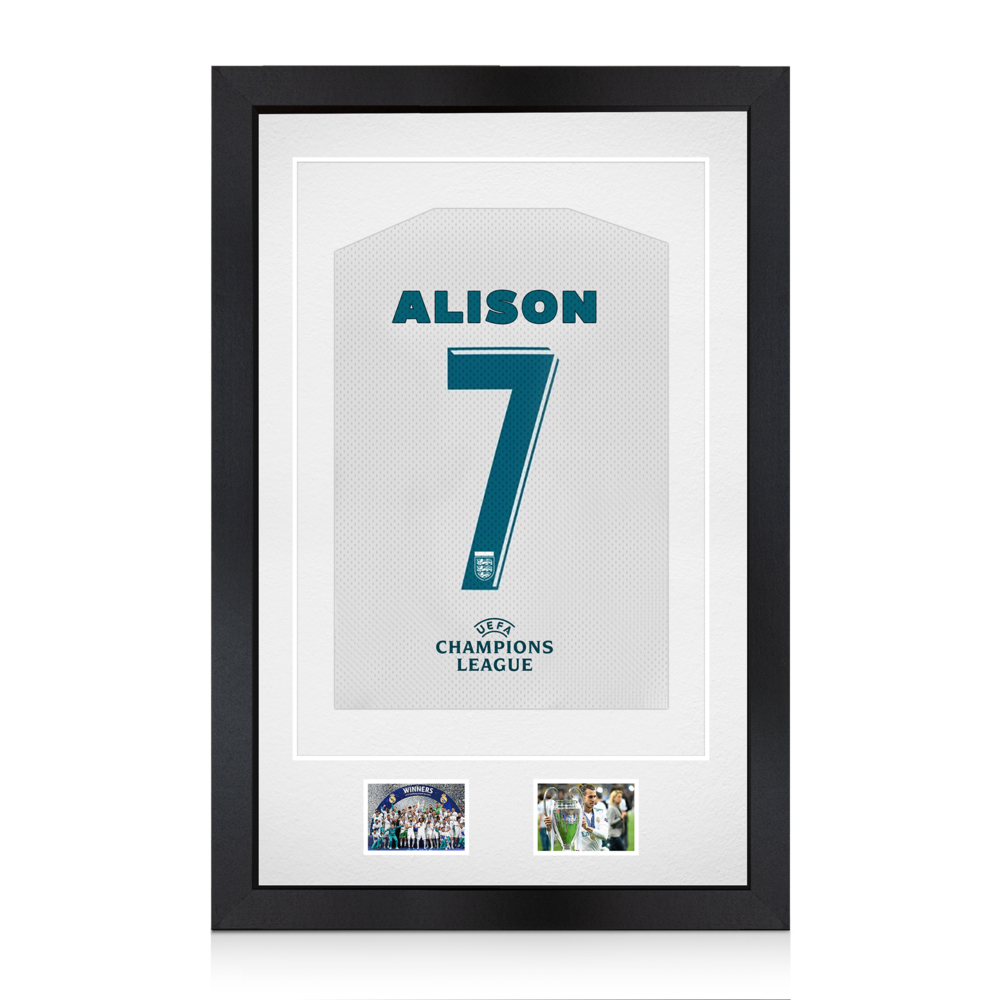 90x60cm Black Football Shirt Frame - With White Mount & Perspex Front - Fits Football, Rugby, Cricket & Marathon Jerseys